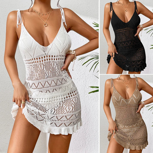 Knitted Cover Up Beach Coverup